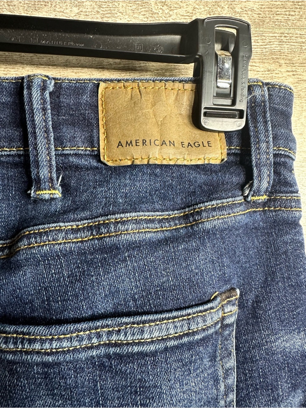 American Eagle Men's Dark Wash Slim Straight Jeans Size 38x30 - Picture 5 of 16